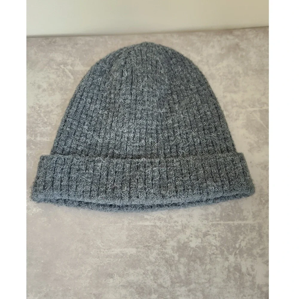 The North Face Beanie Faux Alpaca Unisex OS Green Waffle Knit Gorpcore Outdoors